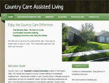 Tablet Screenshot of countrycareassistedliving.com
